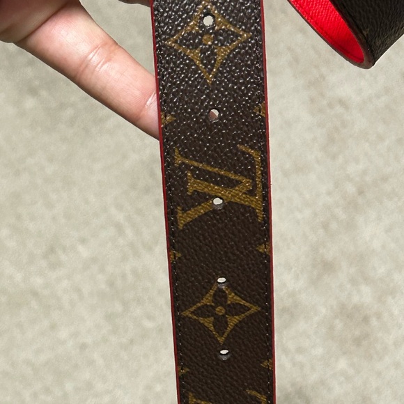 LV Initiales Reversible Belt - Monogram/Red - Picture 3 of 7